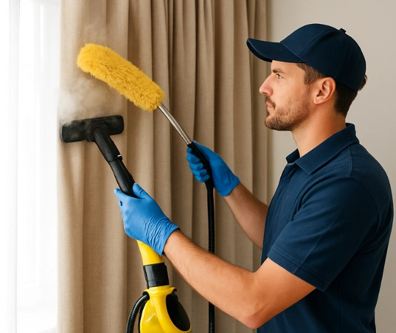 Trusted drapes cleaning technician Matty Curtain Cleaning guildford-nsw QLD
