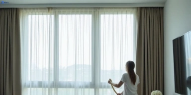 Delicate sheer drape cleaning guildford-nsw Matty Curtain Cleaning