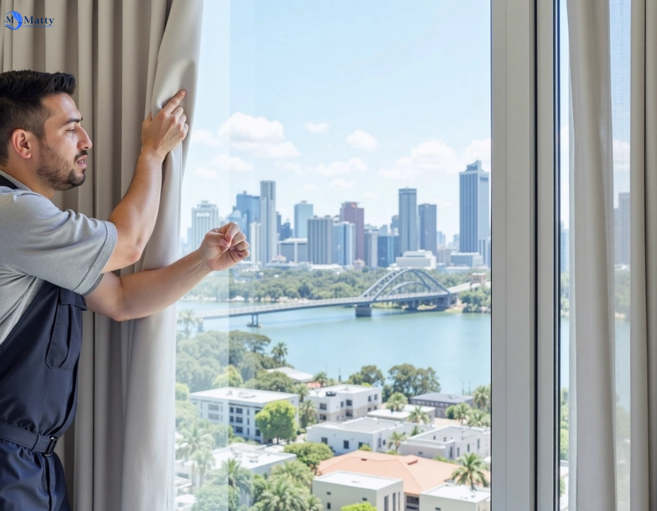 Professional curtain steam cleaning service guildford-nsw QLD by Matty Curtain Cleaning